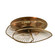 Aurora Three Light Flush Mount in Nordic Brass (33|315940NRB)