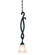 Santa Barbara One Light Mini Pendant in Tortoise Shell (33|1855TO/1219)
