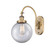 Franklin Restoration One Light Swing Arm in Brushed Brass (405|918-1W-BB-G202-8)
