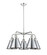 Ballston Urban Five Light Chandelier in Satin Nickel (405|916-5CR-SN-M13-SN)