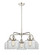 Ballston Urban Five Light Chandelier in Polished Nickel (405|916-5CR-PN-G72)