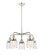 Ballston Urban Five Light Chandelier in Polished Nickel (405|916-5CR-PN-G513)