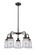 Ballston Urban Five Light Chandelier in Oil Rubbed Bronze (405|916-5CR-OB-G182)