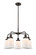 Ballston Urban Five Light Chandelier in Oil Rubbed Bronze (405|916-5CR-OB-G181)