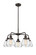Ballston Urban Five Light Chandelier in Brushed Brass (405|916-5CR-BB-G171)