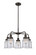 Ballston Urban Five Light Chandelier in Black Antique Brass (405|916-5CR-BAB-G184)
