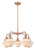 Ballston Urban Five Light Chandelier in Antique Copper (405|916-5CR-AC-G531)