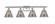 Ballston Urban Four Light Bath Vanity in Brushed Satin Nickel (405|916-4W-SN-G43)