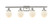 Ballston Urban LED Bath Vanity in Brushed Satin Nickel (405|916-4W-SN-G201-6-LED)
