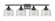 Ballston Urban Four Light Bath Vanity in Matte Black (405|916-4W-BK-G74)