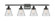 Ballston Urban LED Bath Vanity in Matte Black (405|916-4W-BK-G62-LED)