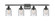 Ballston Urban LED Bath Vanity in Matte Black (405|916-4W-BK-G54-LED)