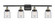 Ballston Urban LED Bath Vanity in Black Antique Brass (405|916-4W-BAB-G52-LED)