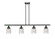 Ballston Urban Four Light Island Pendant in Matte Black (405|916-4I-BK-G54)