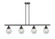 Ballston Urban Four Light Island Pendant in Matte Black (405|916-4I-BK-G204-6)