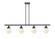 Ballston Urban Four Light Island Pendant in Matte Black (405|916-4I-BK-G201-6)