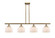 Ballston Urban LED Island Pendant in Brushed Brass (405|916-4I-BB-G71-LED)