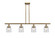 Ballston Urban Four Light Island Pendant in Brushed Brass (405|916-4I-BB-G52)