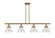 Ballston Urban Four Light Island Pendant in Brushed Brass (405|916-4I-BB-G44)