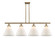 Ballston Urban LED Island Pendant in Brushed Brass (405|916-4I-BB-G41-L-LED)