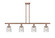 Ballston Urban Four Light Island Pendant in Antique Copper (405|916-4I-AC-G54)
