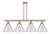 Ballston Urban Four Light Island Pendant in Antique Copper (405|916-4I-AC-G42-L)