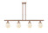Ballston Urban Four Light Island Pendant in Antique Copper (405|916-4I-AC-G201-6)