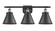 Ballston Urban LED Bath Vanity in Black Antique Brass (405|916-3W-BAB-M13-BK-LED)
