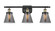 Ballston Urban LED Bath Vanity in Black Antique Brass (405|916-3W-BAB-G63-LED)