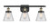 Ballston Urban LED Bath Vanity in Black Antique Brass (405|916-3W-BAB-G62-LED)