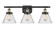 Ballston Urban LED Bath Vanity in Black Antique Brass (405|916-3W-BAB-G44-LED)
