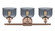 Ballston Urban LED Bath Vanity in Antique Copper (405|916-3W-AC-G73-LED)