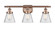 Ballston Urban LED Bath Vanity in Antique Copper (405|916-3W-AC-G64-LED)