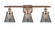 Ballston Urban LED Bath Vanity in Antique Copper (405|916-3W-AC-G63-LED)