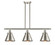 Ballston Urban Three Light Island Pendant in Brushed Satin Nickel (405|916-3I-SN-M13-SN)
