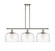 Ballston Urban Three Light Island Pendant in Brushed Satin Nickel (405|916-3I-SN-G713-L)