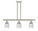 Ballston Urban Three Light Island Pendant in Brushed Satin Nickel (405|916-3I-SN-G58)