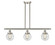 Ballston Urban LED Island Pendant in Brushed Satin Nickel (405|916-3I-SN-G202-6-LED)