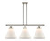 Ballston Urban Three Light Island Pendant in Polished Nickel (405|916-3I-PN-G41-L)