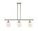 Ballston Urban Three Light Island Pendant in Polished Nickel (405|916-3I-PN-G201-6)