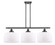 Ballston Urban Three Light Island Pendant in Matte Black (405|916-3I-BK-G71-L)