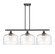 Ballston Urban Three Light Island Pendant in Matte Black (405|916-3I-BK-G713-L)