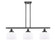 Ballston Urban Three Light Island Pendant in Matte Black (405|916-3I-BK-G71)