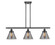 Ballston Urban Three Light Island Pendant in Matte Black (405|916-3I-BK-G43)