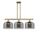 Ballston Urban LED Island Pendant in Brushed Brass (405|916-3I-BB-G73-L-LED)