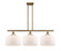Ballston Urban Three Light Island Pendant in Brushed Brass (405|916-3I-BB-G71-L)
