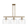 Ballston Urban Three Light Island Pendant in Brushed Brass (405|916-3I-BB-G713-L)
