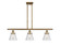 Ballston Urban Three Light Island Pendant in Brushed Brass (405|916-3I-BB-G64)