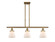 Ballston Urban Three Light Island Pendant in Brushed Brass (405|916-3I-BB-G61)