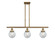 Ballston Urban LED Island Pendant in Brushed Brass (405|916-3I-BB-G204-6-LED)
